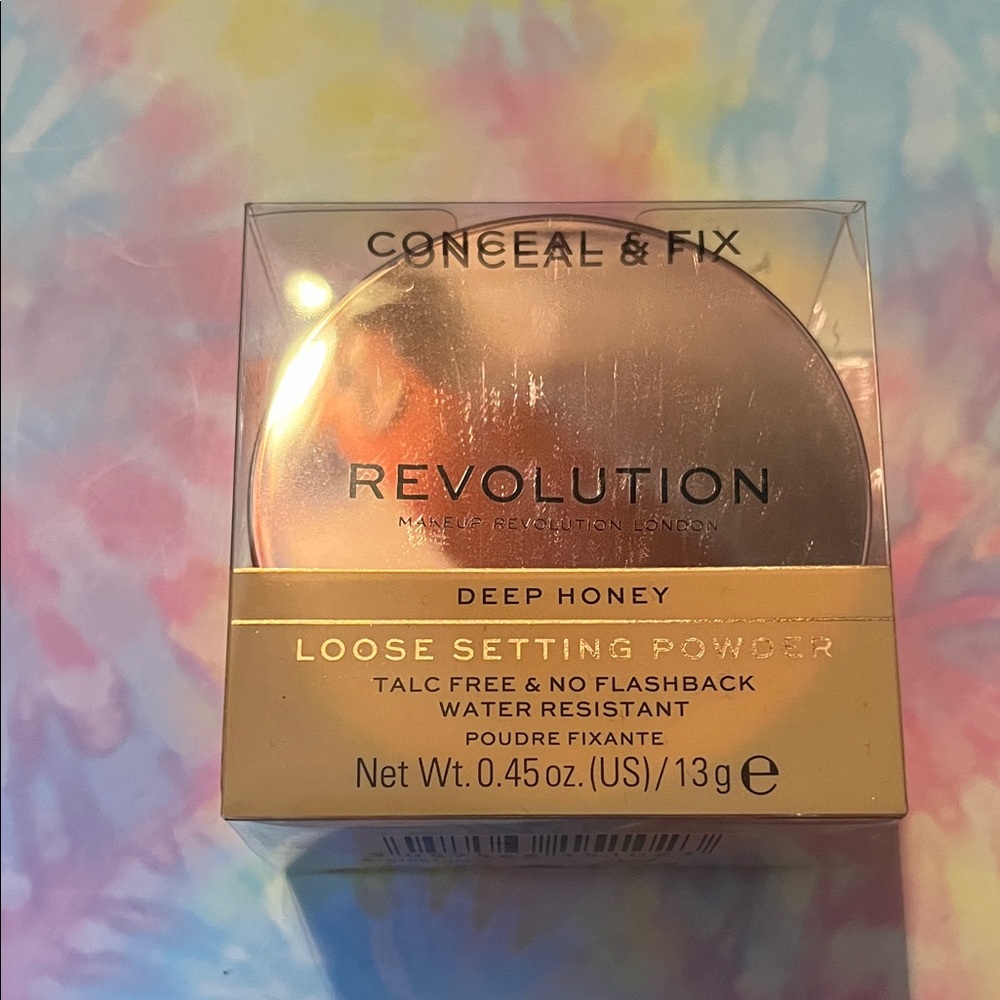 Revolution Conceal & Fix Loose Setting Powder - Deep Honey
